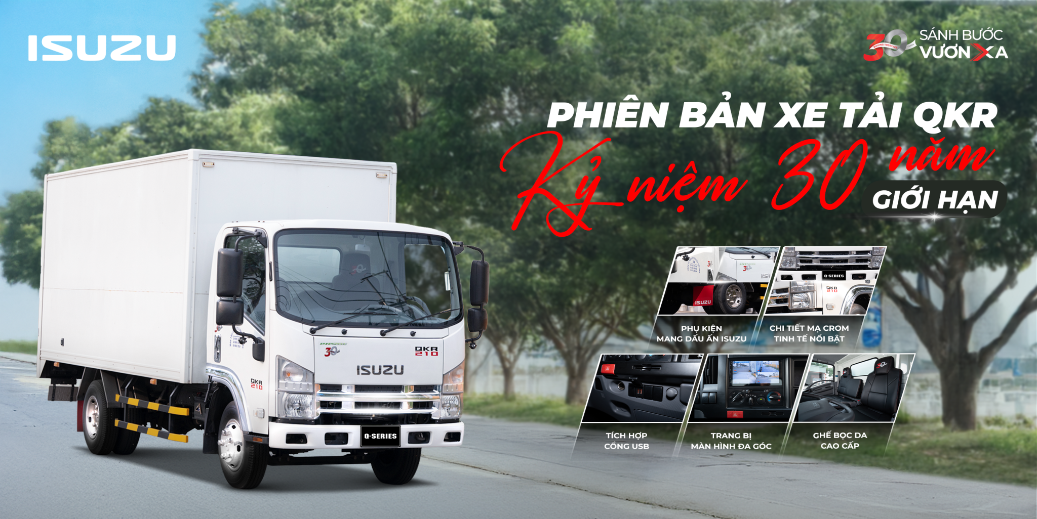 ISUZU VIỆT NAM GIỚI THIỆU PHIÊN BẢN KỶ NIỆM XE TẢI ISUZU QKR “30 NĂM” – TRI ÂN HÀNH TRÌNH ĐỒNG HÀNH CÙNG KHÁCH HÀNG